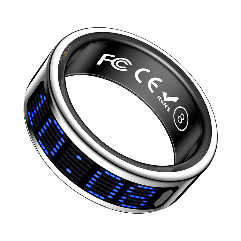 RONC AI Health Ring with Screen Display Heart Rate, Blood Oxygen, Sleep Monitoring & Call Reminder RC-SR005