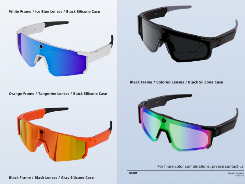 Color Options for Sports Smart Glasses