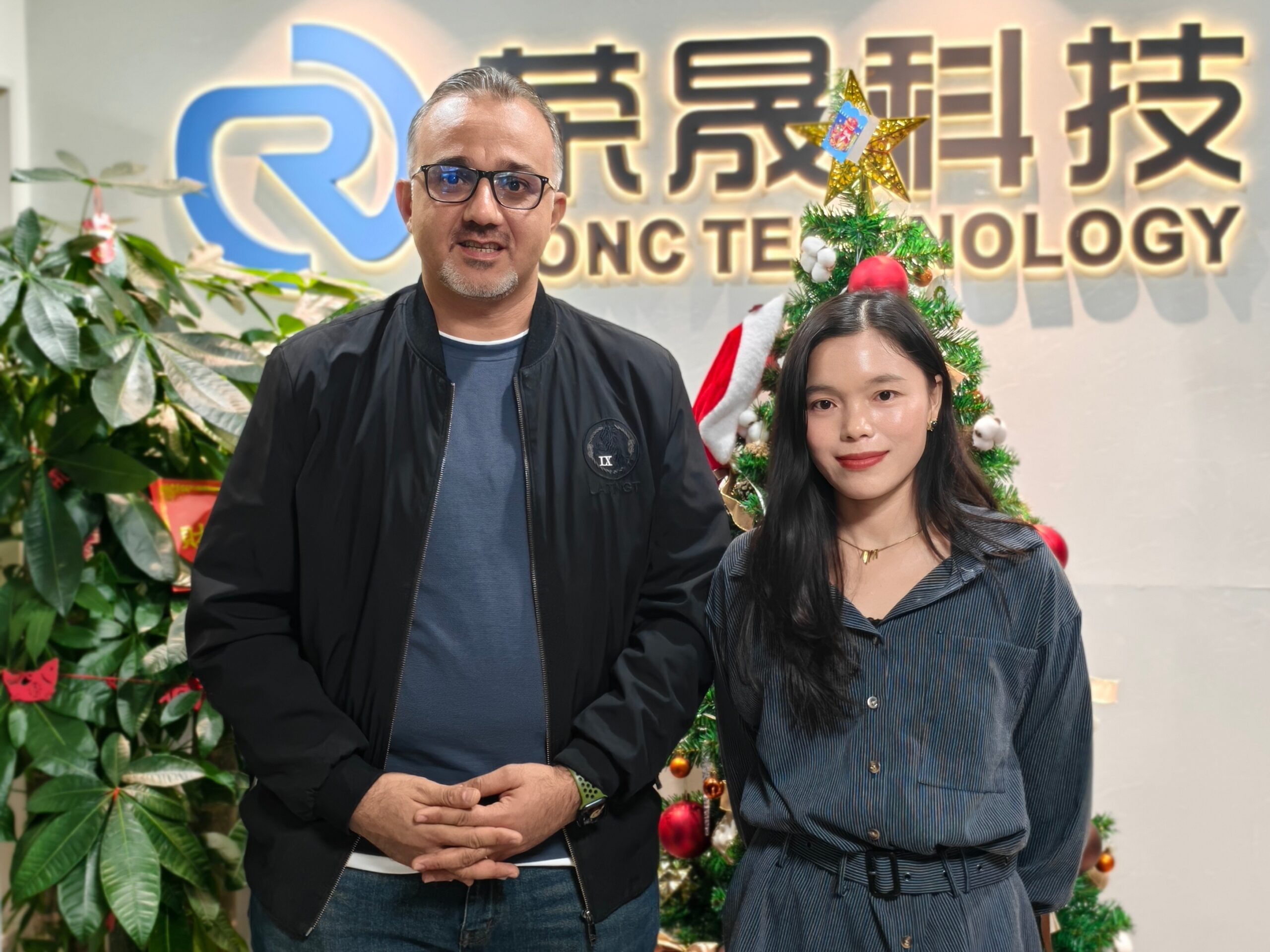 RONC Sales Team Poses for Photo with Iraqi Clients