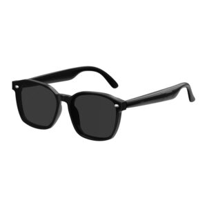 AI Translation Smart Glasses, Music & Call Glasses,Dual Mic Noise Cancelling,Touch Control,UV400 Detachable Sunglasses,RC-SG017