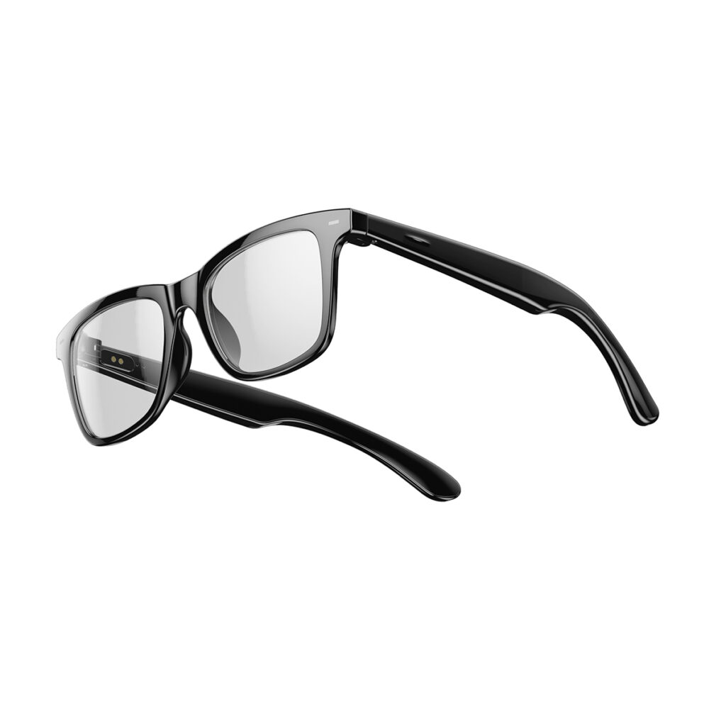 AI Smart Translation Audio Glasses TR90 Lightweight Smart Glasses with ENC Noise Cancellation for Calls Music Voice Assistant RC-SG023