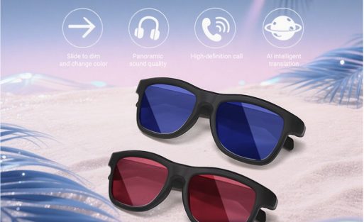 Smart glasses with touch color changing